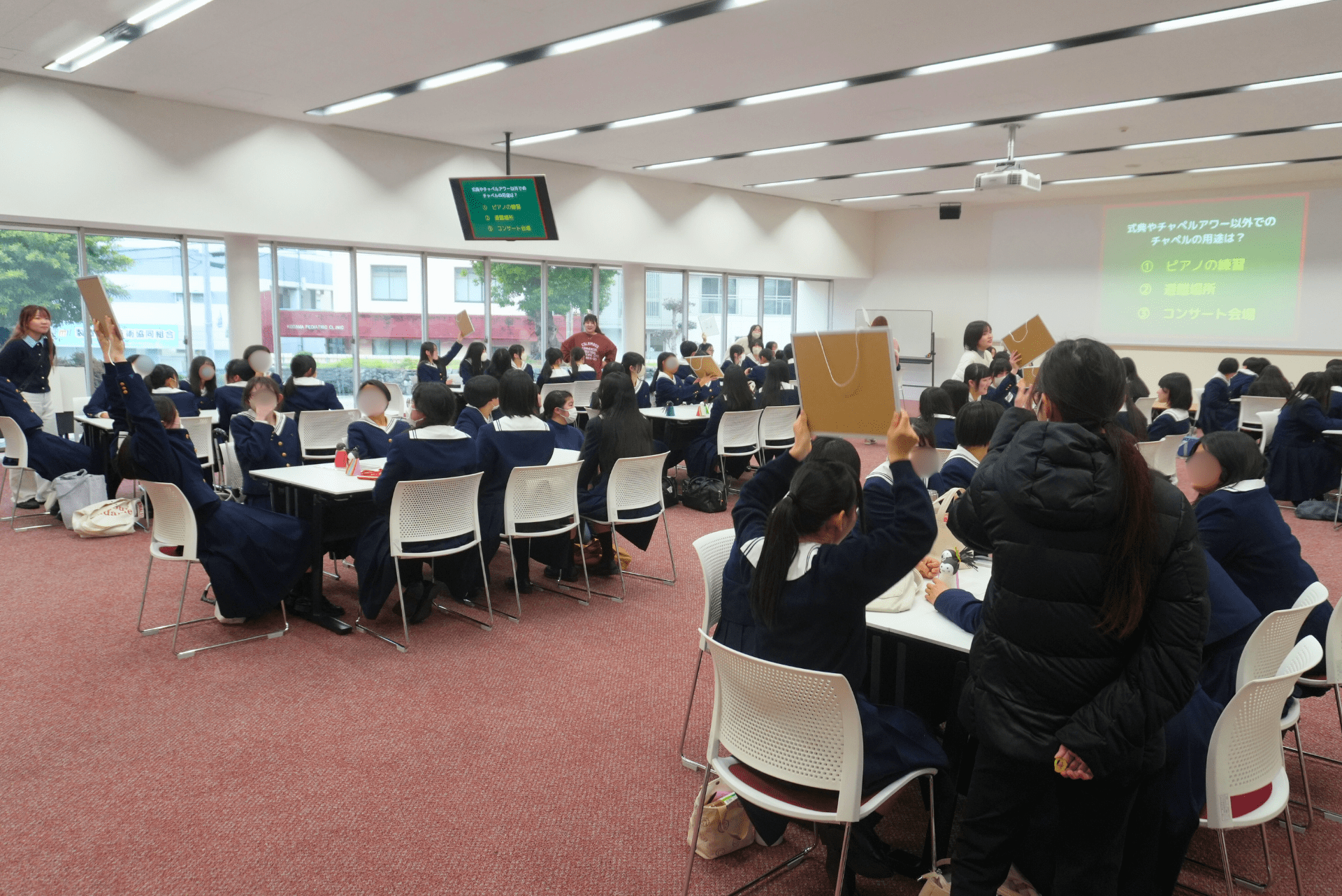 大学見学会（松山東雲高校1年生が来学）