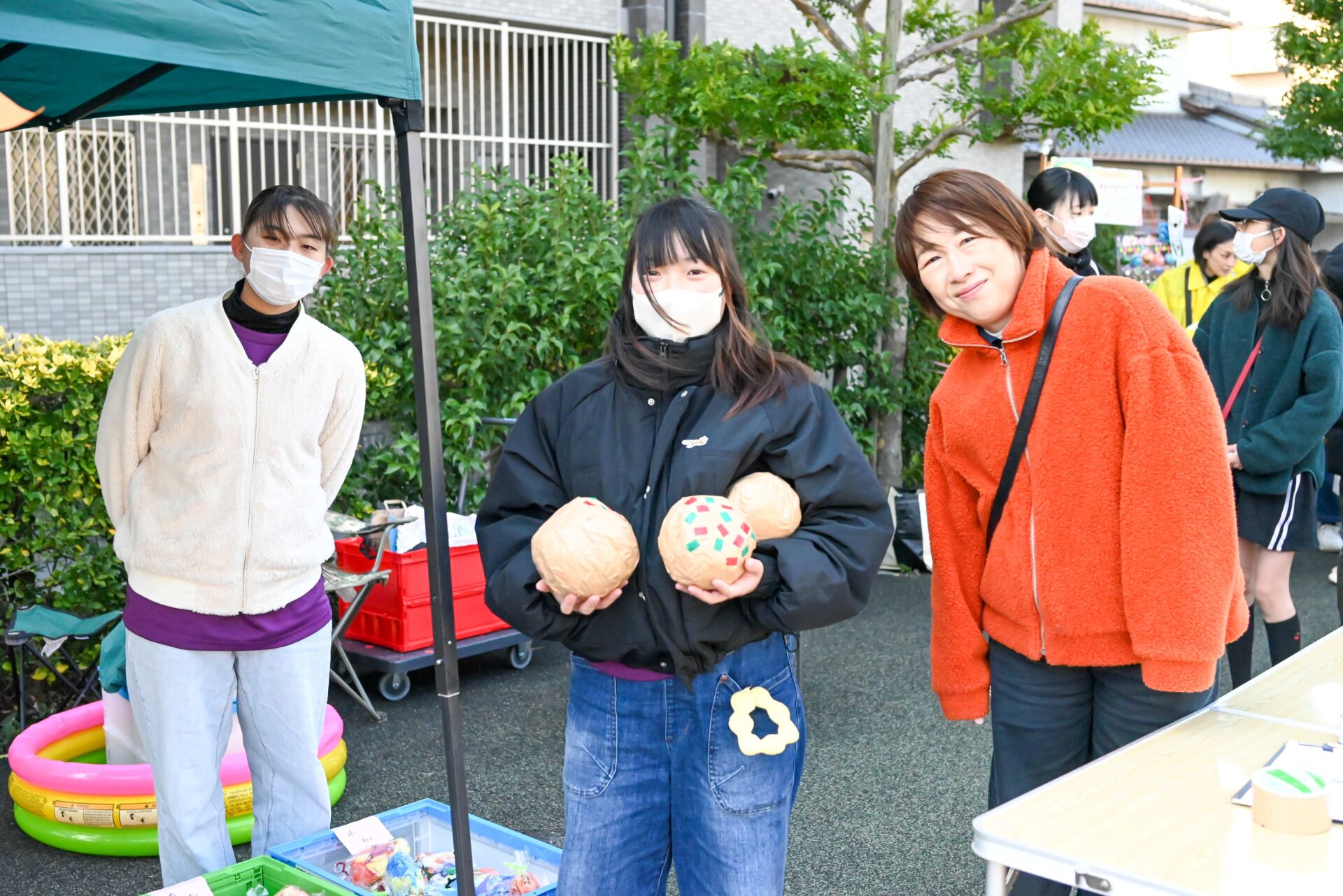 桑原地区まちづくり協議会主催「桑原フリーマーケット」に保育科が出店